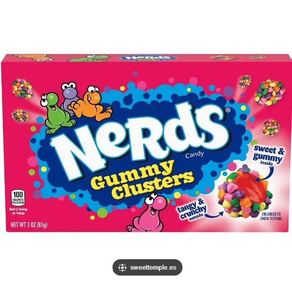 Nerds Gummy Clusters Rainbow (85G)