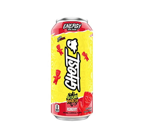 GHOST Energy Zero Sugar – SOUR PATCH RED BERRY 473ml - Sweetiz