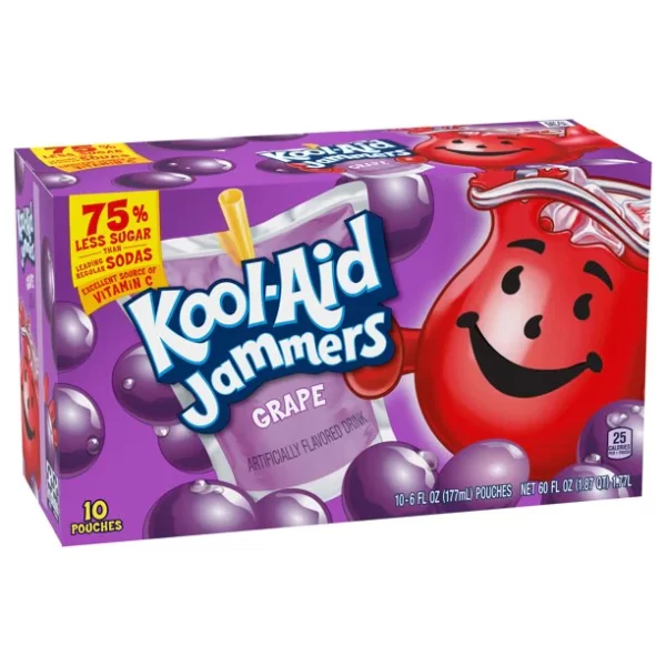 Kool Aid Jammers Grape (10 Pouches) 177ml