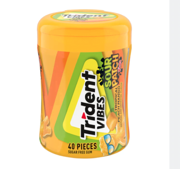 Trident Vibes Sour Patch Kids Tropical Peach Mango 40pcs