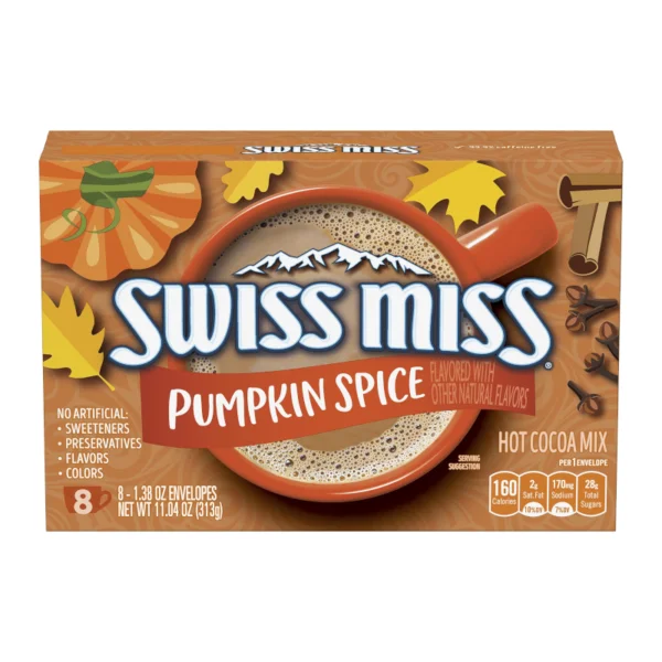 Swiss Miss Pumpkin Spice Hot Cocoa Mix 8-Pack (313g)