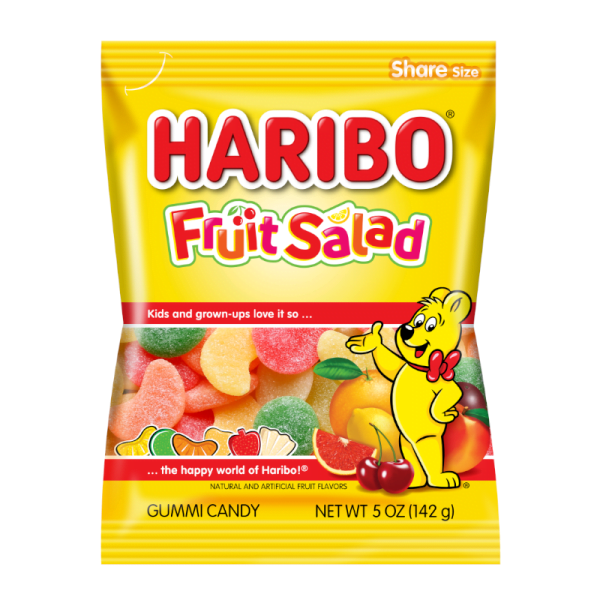 Haribo Fruit Salad Peg Bag (142g)