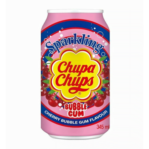 Chupa Chups Cherry Bubble Gum Soda 345ml (Korea)