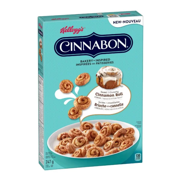 Kellogg's Cinnabon Cinnamon Roll Cereal 247g