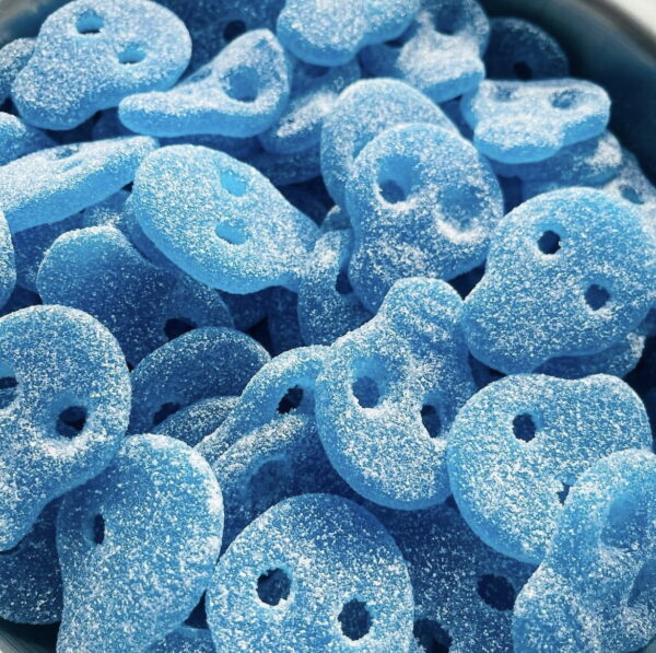 SOUR Blue Raspberry Skulls (V) (H)