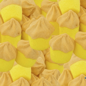 Chocolate Flavour Sugared Cupcakes Marshmallows